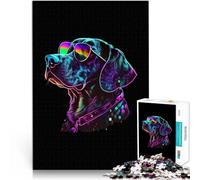 Puzzles de 1000 pièces pour Adultes Braque Allemand à Poil Court Jouets Anti-Stress Décoration Murale, Cadeaux Uniques pour Anniversaire et Noël 26x38cm