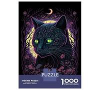 Puzzles De 1000 Pièces pour Adultes - Cadeaux Black Light Cat 11 Puzzle - Jeux Amusants - Découpe De Précision - Cadeaux pour Les Amis Et La Famille 70x50cm/1000pcs