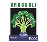 Puzzles De 1000 Pièces pour Adultes, Cadeaux Broccoli Food Art Minimalist Kitchen Poster Puzzles pour Adultes, Jeux Relaxants, Décoration Murale, Cadeau d'anniversaire, Cadeaux, 38x26cm/1000pcs