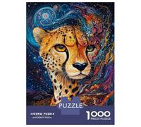 Puzzles De 1000 Pièces pour Adultes, Cadeaux Cheetah Cosmos -2 Puzzles pour Adultes, Jeux Relaxants, Décoration Murale, Cadeau d'anniversaire, Cadeaux, 70x50cm/1000pcs