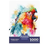 Puzzles De 1000 Pièces pour Adultes - Cadeaux Colorful Red Macaw Parrot Puzzle - Jeux Amusants pour Toute La Famille - Cadeaux pour Les Amis Et La Famille 52x38cm/1000pcs