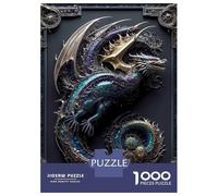Puzzles De 1000 Pièces pour Adultes - Cadeaux Dragon Wings Art Deco Puzzle - Jeux Amusants pour Toute La Famille - Cadeaux pour Les Amis Et La Famille 70x50cm/1000pcs