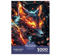Puzzles De 1000 Pièces pour Adultes, Cadeaux Fairy Neon Fox Casse-têtes pour Adultes, Jeu De Réflexion, Analyse Et Logique, Cadeau d'anniversaire, Cadeaux, 70x50cm/1000pcs