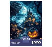 Puzzles De 1000 Pièces pour Adultes - Cadeaux Fantasy Spooky Pumpkin Puzzle - Jeux Amusants - Découpe De Précision - Cadeaux pour Les Amis Et La Famille 38x26cm/1000pcs