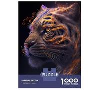 Puzzles De 1000 Pièces pour Adultes - Cadeaux Galaxy Gold Tiger Animal Puzzle - Jeux Amusants pour Toute La Famille - Cadeaux pour Les Amis Et La Famille 70x50cm/1000pcs