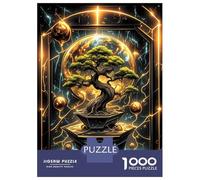 Puzzles De 1000 Pièces pour Adultes - Cadeaux Golden Kintsugi Bonsai Puzzles pour Adultes - Jouets À Monter Soi-même - Décoration Intérieure - Cadeaux pour Amis Et Famille 70x50cm/1000pcs
