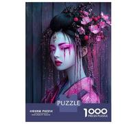 Puzzles De 1000 Pièces pour Adultes, Cadeaux Japanese Geisha Makeup Kit Casse-têtes pour Adultes, Jeu De Réflexion, Analyse Et Logique, Cadeau d'anniversaire, Cadeaux, 52x38cm/1000pcs
