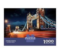 Puzzles De 1000 Pièces pour Adultes - Cadeaux London Bridge Night Lights Puzzle - Jeux Amusants - Découpe De Précision - Cadeaux pour Les Amis Et La Famille 70x50cm/1000pcs