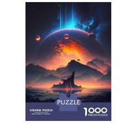 Puzzles De 1000 Pièces pour Adultes, Cadeaux Lost Astronaut Puzzles pour Adultes, Jeux Relaxants, Décoration Murale, Cadeau d'anniversaire, Cadeaux, 52x38cm/1000pcs