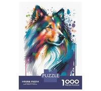 Puzzles De 1000 Pièces pour Adultes, Cadeaux Rough Collie Style 2 Casse-têtes pour Adultes, Jeu De Réflexion, Analyse Et Logique, Cadeau d'anniversaire, Cadeaux, 70x50cm/1000pcs