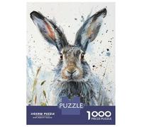 Puzzles De 1000 Pièces pour Adultes - Cadeaux Splash of Hare Puzzle - Jeux Amusants - Découpe De Précision - Cadeaux pour Les Amis Et La Famille 70x50cm/1000pcs