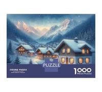 Puzzles De 1000 Pièces pour Adultes - Cadeaux Winter Wonderland Scene-2 Puzzle - Jeux Amusants - Découpe De Précision - Cadeaux pour Les Amis Et La Famille 52x38cm/1000pcs