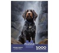 Puzzles De 1000 Pièces pour Adultes - Cadeaux Wirehaired Pointing Griffo Puzzle - Jeux Amusants pour Toute La Famille - Cadeaux pour Les Amis Et La Famille 38x26cm/1000pcs