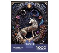 Puzzles De 1000 Pièces pour Adultes Celestial Steampunk Fox Puzzles pour Adolescents Jeu Familial Améliore La Mémoire Difficile Et Stimulant 70x50cm/1000pcs