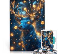 Puzzles de 1000 pièces pour Adultes Cerf d'âme Fantastique Compétition de Vitesse Manuelle Décoration d'intérieur 50x70cm