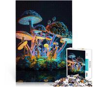 Puzzles de 1000 pièces pour Adultes Champignons Magiques Jouet éducatif intellectuel décompressant Idées Cadeaux 75x50cm