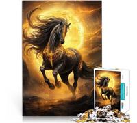 Puzzles de 1000 pièces pour Adultes Cheval du Soleil Magique~ Fabriqué en Carton Convient aux Personnes âgées de 14 Ans et Plus Accueil Jeux éducatifs Jouets DIY De Superbes Cadeaux et Jouets。