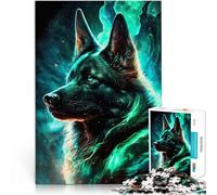 Puzzles de 1000 pièces pour Adultes Chien de Berger Allemand Mythique Fait de Papier,pour Les 14 Ans et Plus Jeux éducatifs pour Adultes et Adolescents C'est Un pour Toute la Famille。