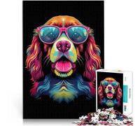 Puzzles de 1000 pièces pour Adultes Chien Épagneul Breton Entraînez Votre Cerveau et Vos Mains Idées Cadeaux 52x38cm