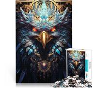 Puzzles de 1000 pièces pour Adultes Chouette futuriste Complexe pour Le Jeu éducatif Challenge Toy Jeu de défi Unique 75x50cm