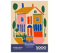 Puzzles De 1000 Pièces pour Adultes Colorful House Illustration La Dolce CASA Puzzle pour Adolescents Améliore La Mémoire Chaque Pièce Est Unique - Jouets Et Jeux Éducatifs 38x26cm/1000pcs
