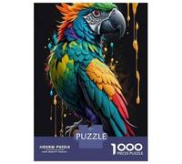 Puzzles De 1000 Pièces Pour Adultes Colorful Parrot Art Print Puzzle Pour Adolescents Course De Vitesse Manuelle Entraînez Votre Cerveau Et Vos Mains, Des Jouets Addictifs Pour Cultiver La Patience 52