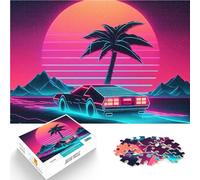 Puzzles de 1000 pièces pour Adultes Conduire vers Le Futur Jeu Familial Anti-Stress Défi Difficile Une œuvre d'art 52x38cm