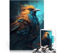 Puzzles de 1000 pièces pour Adultes Corbeau Créatures mystiques Réduction du Stress intéressante Idées Cadeaux 75x50cm