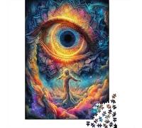 Puzzles De 1000 Pièces pour Adultes Cosmic Eye Art Print Puzzle pour Adolescents Découpe De Précision Interaction Parent-Enfant Cadeaux Anti-Stress 52x38cm/1000pcs