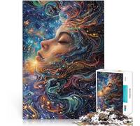 Puzzles de 1000 pièces pour Adultes Cosmos Girl Beauté Naturelle Fabriqué en Carton pour et à partir de 14 Ans et Plus Loisirs en Famille C'est Un pour Toute la Famille。Taille：38x52cm