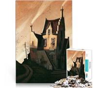 Puzzles de 1000 pièces pour Adultes Coucher de Soleil étrange Jouet éducatif intellectuel décompressant décoration Murale 38x26cm