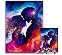 Puzzles de 1000 pièces pour Adultes, Couples Amoureux, Flammes Jumelles, pour Adolescents et Famille - Jeu de réflexion à Faire soi-même, 50x75cm/19,68x29,52 Pouces