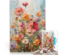 Puzzles de 1000 pièces pour Adultes Couteau à Fleurs coloré pour Le Jeu éducatif Challenge Toy Jeu de défi Unique 75x50cm