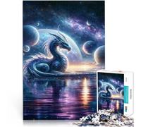 Puzzles de 1000 pièces pour Adultes “Créateur Dragons Cosmos” Fait de Bois，Convient aux Personnes âgées de 14 Ans et Plus Entraînez Votre Cerveau et Vos Mains Convient pour la décoration de Bureau。