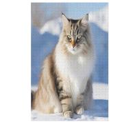 Puzzles De 1000 Pièces pour Adultes, Cute Cat, Puzzles Créatifs pour Adultes Et EnfFourmis, Jeu Éducatif pour EnfFourmi Adulte （78×53cm）