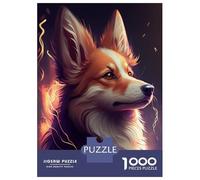 Puzzles De 1000 Pièces pour Adultes Cute Dog Face Anime Animal Puzzles pour Adultes, Jouet, Décoration Murale, Interaction Parent-Enfant 38x26cm/1000pcs