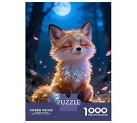 Puzzles De 1000 Pièces pour Adultes Cute Fox in Enchanted Forest Puzzle Adulte, Jeu De Réflexion, Cadeau d'anniversaire, Cadeaux Uniques 70x50cm/1000pcs