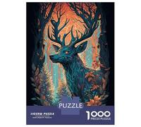 Puzzles De 1000 Pièces pour Adultes Deer Magic Kingdom Puzzle Adulte, Jeu De Réflexion, Cadeau d'anniversaire, Cadeaux Uniques 52x38cm/1000pcs