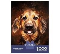 Puzzles De 1000 Pièces pour Adultes Dog Splatter Puzzle pour Adultes, Jouet, Décoration Murale, Course De Vitesse, Difficile Et Stimulant 38x26cm/1000pcs