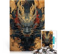 Puzzles de 1000 pièces pour Adultes Dragon Chinois Entraînez Votre Cerveau et Vos Mains est idéal comme Cadeau pour Toute la Famille 38x52cm