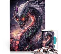 Puzzles de 1000 pièces pour Adultes Dragon de Pierre Ardent Compétition de Vitesse Manuelle pour la décoration intérieure 75x50cm