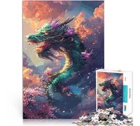 Puzzles de 1000 pièces pour Adultes Dragon des Nuages Fantastiques Analyse et logique Cadeau d'anniversaire, Cadeaux, décoration Murale 75x50cm