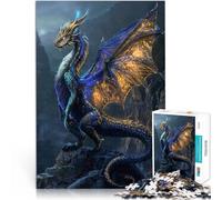 Puzzles de 1000 pièces pour Adultes Dragon éthéré des Chutes d'étoiles Défi Difficile Car C'est Un pour Toute la Famille 52x38cm