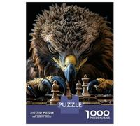 Puzzles De 1000 Pièces pour Adultes Eagle Chess Puzzle pour Adolescents Course De Vitesse Manuelle Entraînez Votre Cerveau Et Vos Mains, des Jouets Addictifs pour Cultiver La Patience 70x50cm/1000pcs