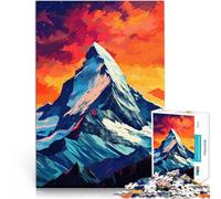 Puzzles de 1000 pièces pour Adultes “Édition Pop Art de Mountain Melodies” Fait de Papier，pour Les 14 Ans et Plus Staycation Tuer Le Temps Cadeau pour Les Anniversaires。Taille：26x38cm