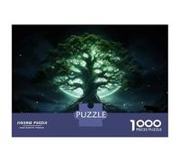 Puzzles De 1000 Pièces pour Adultes Enchanted Forest Glowing Tree Puzzles pour Adultes - Anti-Stress - Difficile Et Stimulant - Amusant en Famille Et Soirée Jeux 70x50cm/1000pcs