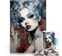 Puzzles de 1000 pièces pour Adultes et Adolescents Belle et Glamour Fait de Bois，Convient aux Personnes âgées de 14 Ans et Plus Jeu de Casse-tête Car C'est Un pour Toute la Famille。