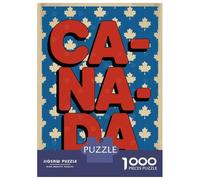 Puzzles De 1000 Pièces pour Adultes Et Adolescents Canada Day Puzzle Jeux Amusants Défi Difficile Interaction Parent-Enfant 70x50cm/1000pcs