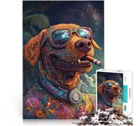 Puzzles de 1000 pièces pour Adultes et Adolescents Chien vicieux Fait de Papier，Convient aux 14 Ans et Plus Entraînez Votre Cerveau et Vos Mains Cadeau d'anniversaire。Taille：38x52cm