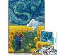 Puzzles de 1000 pièces pour Adultes et Adolescents Ciel étoilé Joue du Violon Puzzles est idéal comme Cadeau pour Toute la Famille Convient pour Et 14 38x26cm